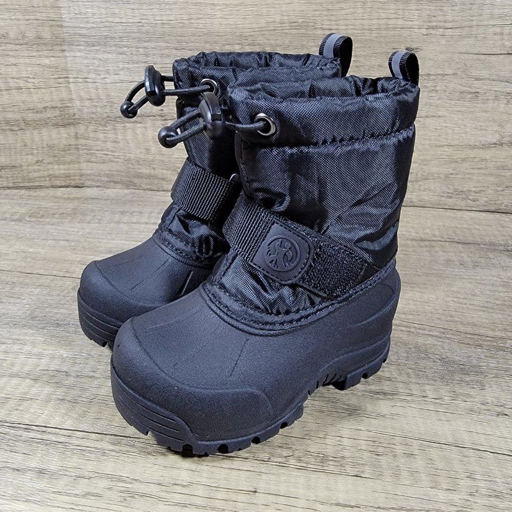 Northside 3M Thinsulate Kids Black Snow Boots WaterProof Size 5 200g - Picture 3 of 7